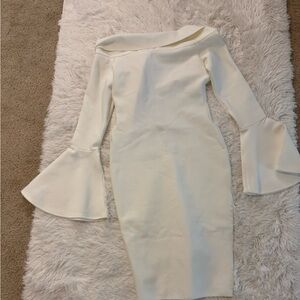 AKIRA Cream Strapless Dress